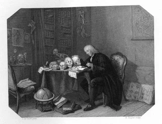 Petrus Camper, anatomiste, anthropologue et naturaliste néerlandais, vers 1870