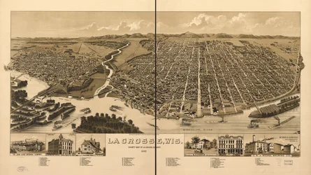 La Crosse, Wis., siège du comté de La Crosse 1887