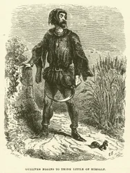 Gulliver commence à se déprécier (gravure)