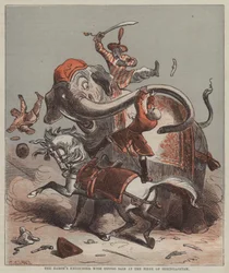 La rencontre du baron avec Tippoo Saib au siège de Seringapatam