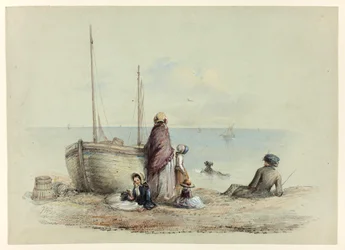 Famille sur une plage