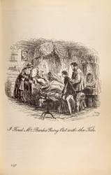 Je trouve M. Barkis sortant avec la marée, de David Copperfield par Charles Dickens (1812-70)
