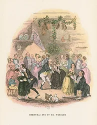 Scène des Papiers posthumes du Pickwick Club de Charles Dickens, 1836-1837
