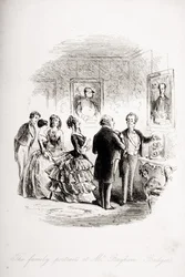 Les portraits de famille chez M. Bayham Badger, illustration de 