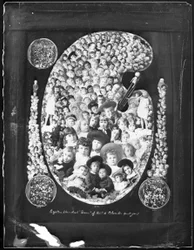 Mille huit cent quatre-vingt-quatre; Dix-huit cents gemmes de la Colombie-Britannique vous saluent!; photo composite composée de portraits d