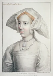 Portrait de Lady Mary après la reine (1516-58) gravé par Francesco Bartolozzi (1727-1815) 1796
