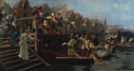 Enchères au marché aux poissons, Triangle de Bergen