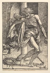 Christ avec les instruments de la torture soutenu par un petit ange, 1517