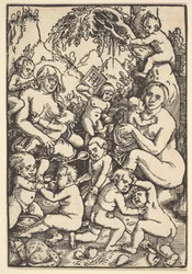 Deux mères avec enfants Die Kinderaue, vers 1512