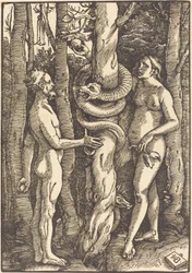 Adam et Ève avec le Serpent