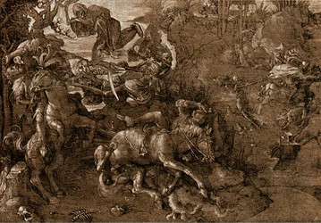 Bataille des chevaliers avec la mort