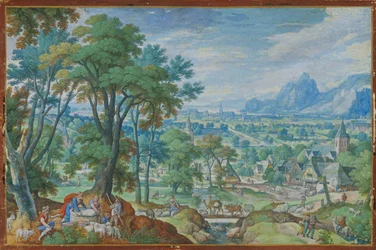 Paysage avec Jacob au puits