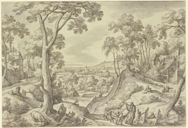 Paysage avec le prophète Élisée