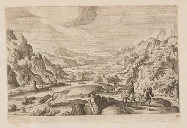 Planche 20, tirée de Paysages avec scènes de l