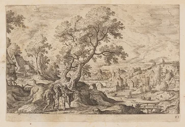 Planche 23, tirée de Paysages avec scènes de l