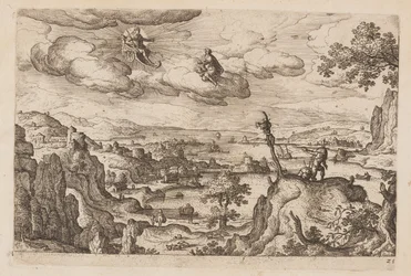 Planche 25, tirée de Paysages avec scènes de l