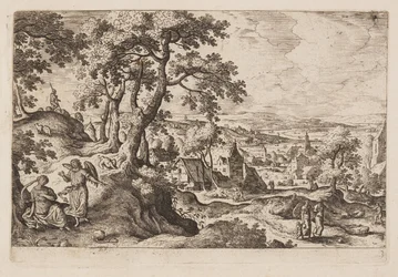 Planche 3, tirée de Paysages avec scènes de l