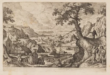 Planche 8, tirée de Paysages avec scènes de l