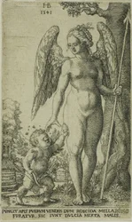 Cupidon apportant un rayon de miel à Vénus