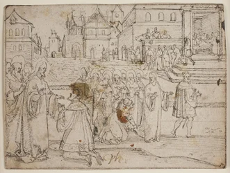 Le Christ et Jaïrus; la femme hémorroïsse