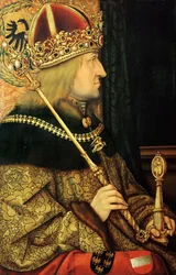 Portrait de Frédéric III 1415-1493, Saint-Empereur romain, fin du 15ème siècle