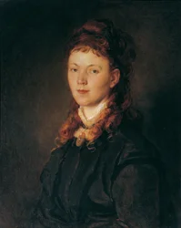 Fille aux cheveux roux-blonds
