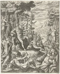Jean-Baptiste prêchant à la foule
