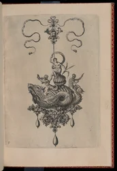 Planche 8, de Bullarum Inaurium etc. Archetypi Artificiosi Pars Altera (Pendants, Boucles d