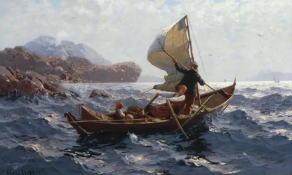 Femme, homme et enfant dans un Oselver