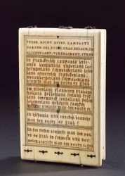 Cadran solaire à boussole de tablette, Nuremberg, 1574