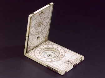 Cadran solaire à boussole de tablette, Nuremberg, 1574