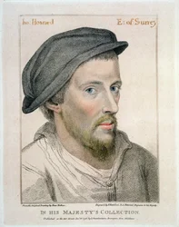 Henry Howard, Comte de Surrey (vers 1517-47) gravé par Francesco Bartolozzi (1727-1815)