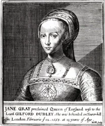 Jane Gray, gravée par William Marshall, 1648