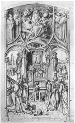 dessin préparatoire pour "Basilica San Paolo fuori le mura".
