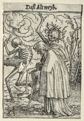 Danse de la mort : la vieille femme