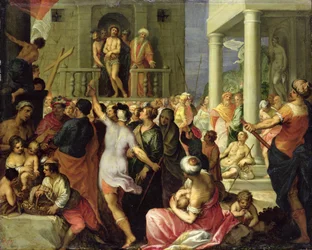 Ecce Homo. Pilate montre Jésus flagellé à la foule