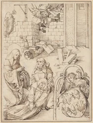 Saint Benoît ressuscitant un moine tué par le diable