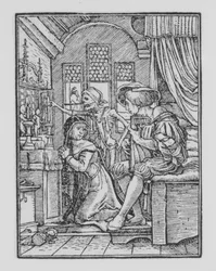 La Nonne, de La Danse de la Mort, vers 1526, publié 1538