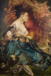 Une Japonaise, vers 1870