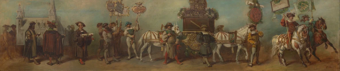 Projet pour le cortège festif de 1879 - Le bâtiment