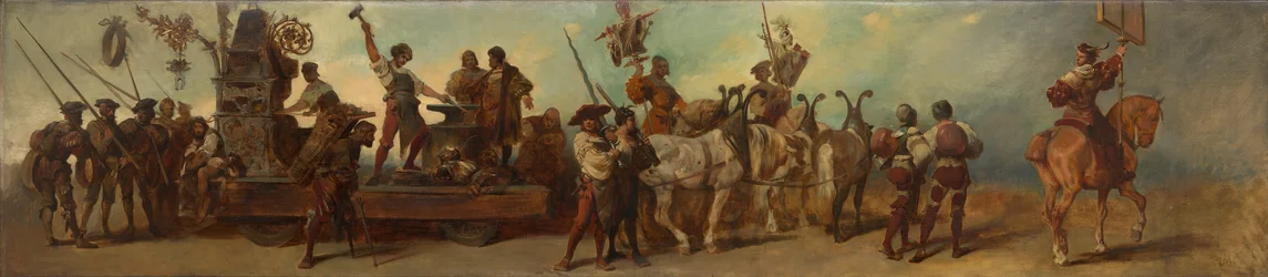 Projet pour le cortège festif de 1879 - La forge