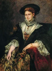Portrait de Bertha von Piloty, 1872-1873
