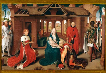 Adoration des Mages. Panneau central du triptyque du Prado