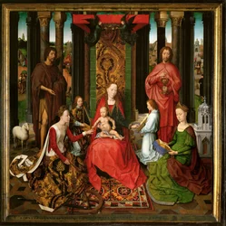Retable de Saint Jean-Baptiste et Saint Jean Evangéliste (peinture sur chêne)