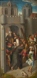 Triptyque du Calvaire : Le Christ portant la croix, aile gauche, années 1480