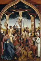 Crucifixion, partie droite du diptyque de Jeanne de France