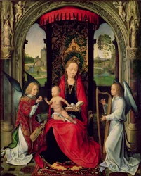 Madone et Enfant avec deux anges