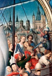 Le martyre de Sainte Ursule, détail, 1489