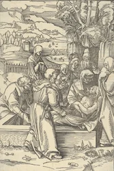 La Mise au tombeau, de Speculum passionis domini nostri Ihesu Christi