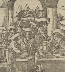 La fabrication des armures, de Hymmelwagen auff dem, wer wol lebt..., 1517